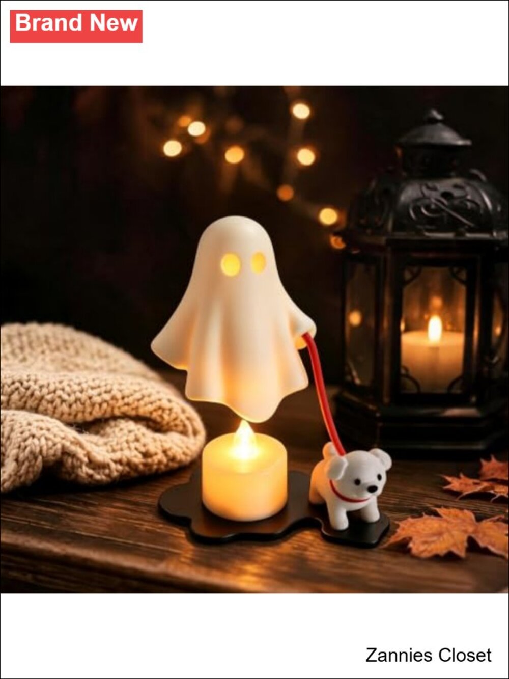 ๐ป Ghost Walking Dog Figurine Halloween Desktop Decor Collectible Ornament Fall - Picture 6 of 6